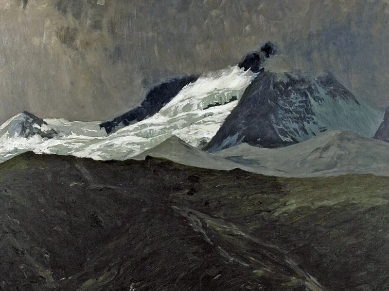 1872-Ernesto Schiess - Il Cervino nella nebbia, 1908